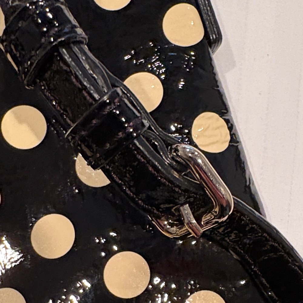 Kate Spade Black and Cream Polka Dot Crossbody Bag - Picture 4 of 5